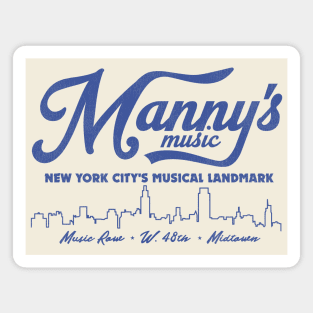 Manny's Music Defunct Store New York City Magnet